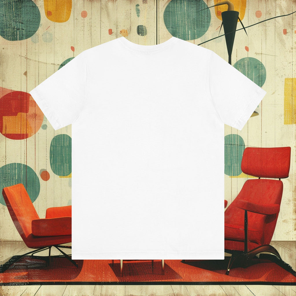 1960s Retro Lady Middle Finger Women's Jersey Short Sleeve Tee - White (Back)